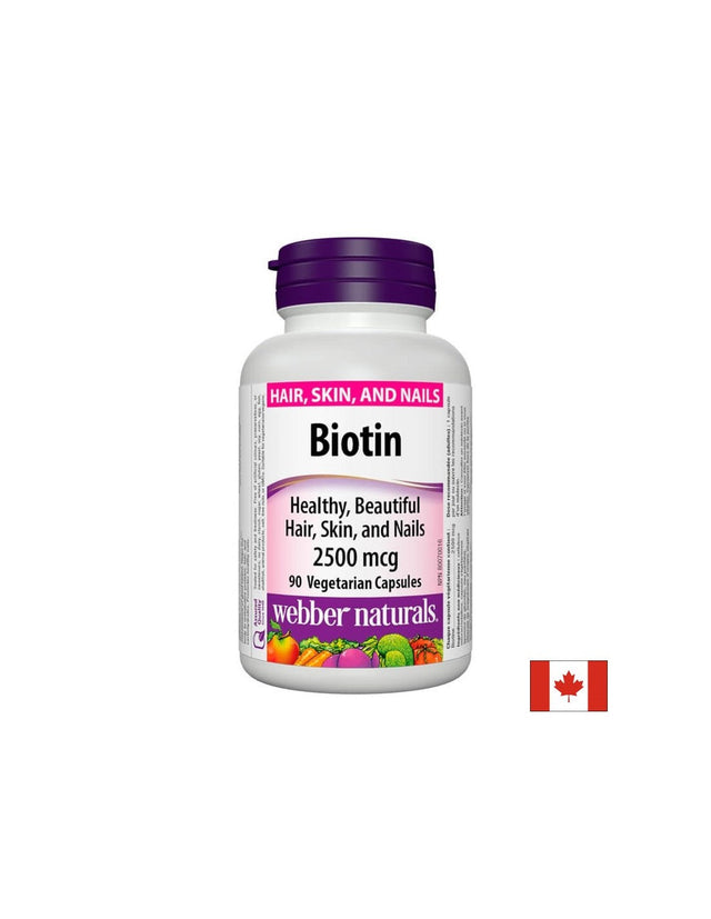 Biotin / Биотин, 2500 µg, 90 капсули Webber Naturals - Nutra Best Bulgaria