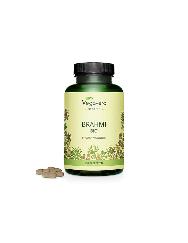 Brahmi BIO – Bacopa Monieri БИО - Брахми – Бакопа Мониери, 180 таблетки Vegavero - Nutra Best