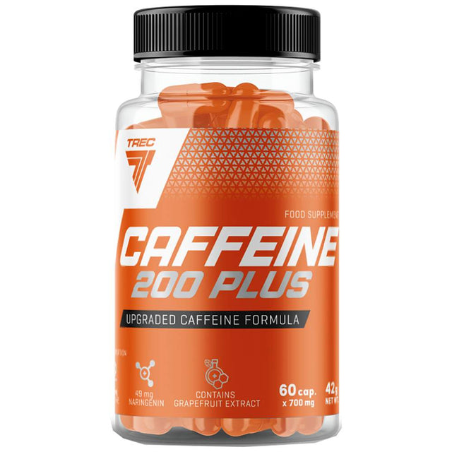 Caffeine 200 Plus | Advanced Caffeine Formula 60 капсули  Trec Nutrition - Nutra Best Bulgaria