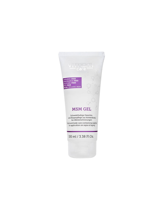 Care MSM Gel - Гел за лице и тяло с 99,9% органичен МСМ (метилсулфонилметан), 100 ml Vitabay - Nutra Best Bulgaria