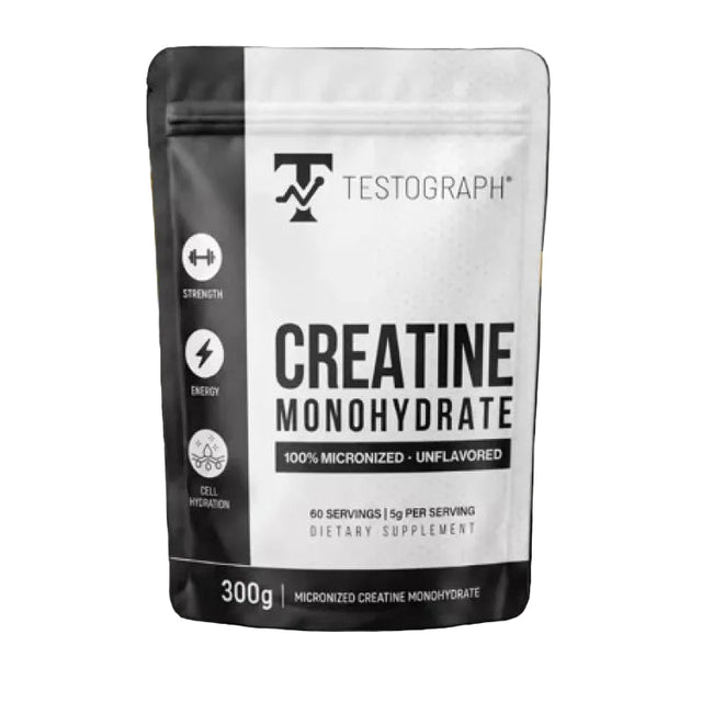TESTOGRAPH Creatine Monohydrate - 300 грама, 60 дози.