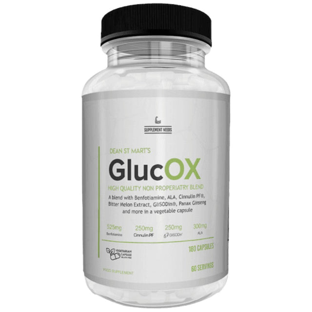 GlucOX | Glucose Disposal Formula 180 капсули - Nutra Best Bulgaria