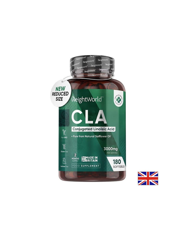 CLA - Конюгирана линолов киселина, 3000 mg x 180 софтгел капсули Weight Worl - Nutra Best Bulgaria