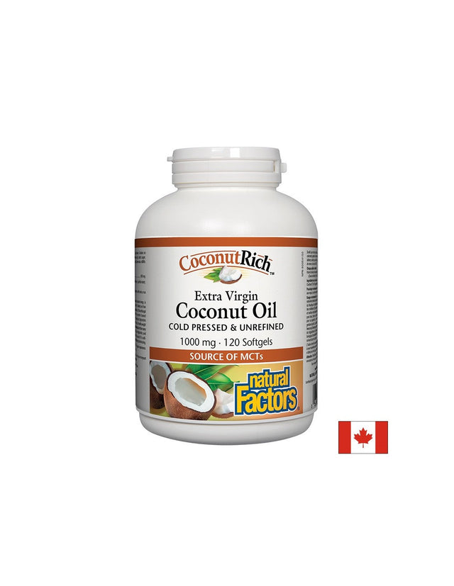 Coconut Oil Extra Virgin 1000 mg - 120 Гел капсули - Nutra Best Bulgaria