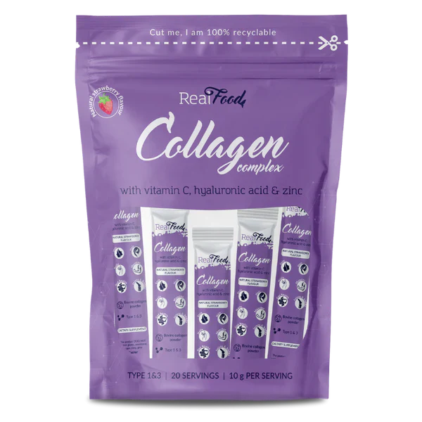 Collagen Complex – 9400 мг колаген на доза | 200 г | 20 стикчета  RealFood - Nutra Best Bulgaria