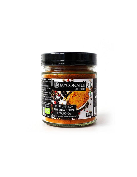 Curcuma Con Pimienta Negra Ecologica - Био куркума на прах (корен) с черен пипер, 90 g Myconatur - Nutra Best