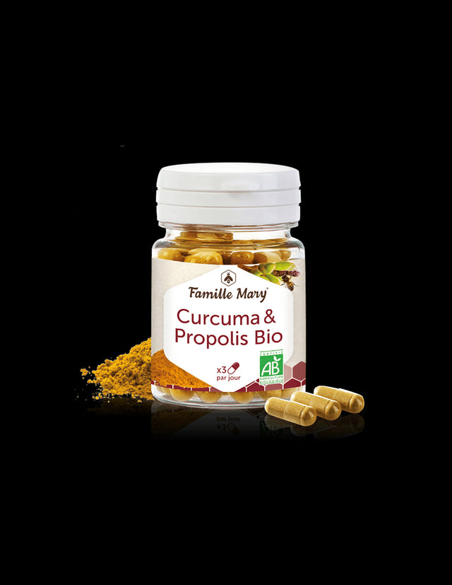 Curcuma & Propolis Bio/ Куркума + био прополис, 60 капсули Famille Mary  Famille Mary - Nutra Best Bulgaria