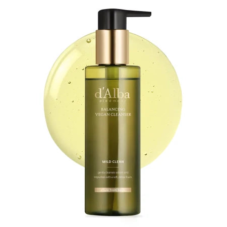 d'Alba - Mild Skin Balancing Vegan Cleanser - Moisturizing and Soothing Face Wash Gel - 200ml  D'ALBA - Nutra Best Bulgaria
