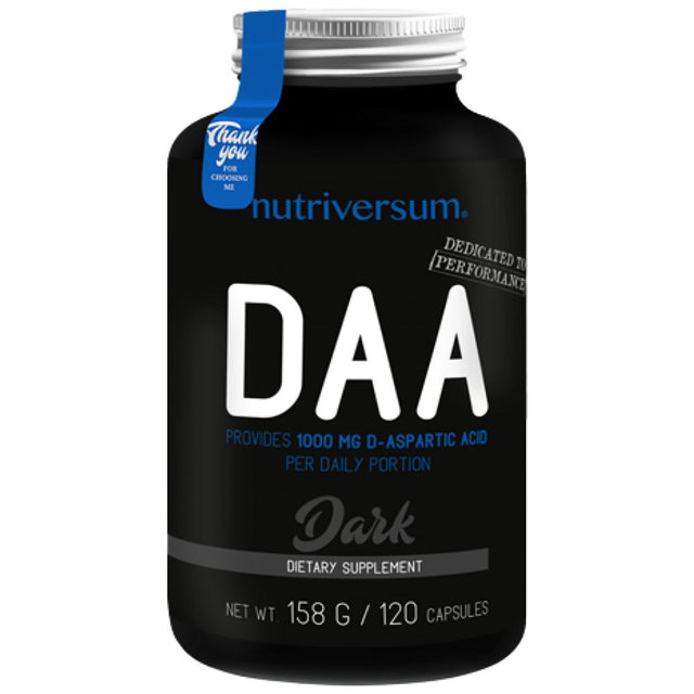 DAA Dark | D-Aspartic Acid 1000 mg 120 капсули - Nutra Best Bulgaria