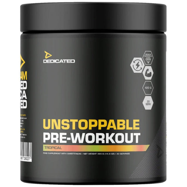 Unstoppable Pre-Workout - 420 грама  Dedicated Nutrition - Nutra Best Bulgaria