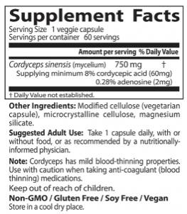 BEST Ultra Cordyceps - 60 капсули  Doctor’s Best - Nutra Best Bulgaria