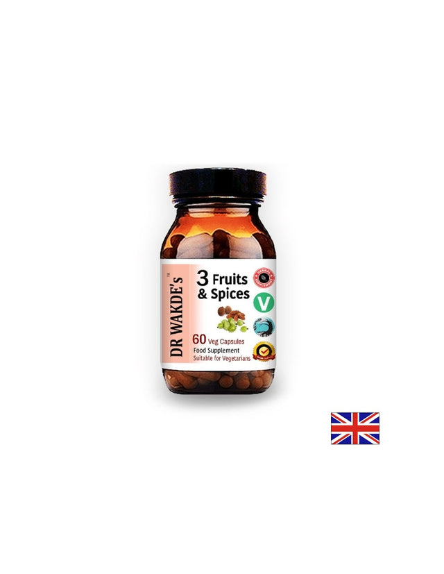 3 Fruits & Spices / 3 Плода & Подправки Аюрведа, 60 капсули DR WAKDE’s - Nutra Best Bulgaria