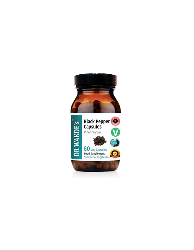 Black Pepper / Черен пипер Аюрведа, 60 капсули DR WAKDE’s - Nutra Best Bulgaria