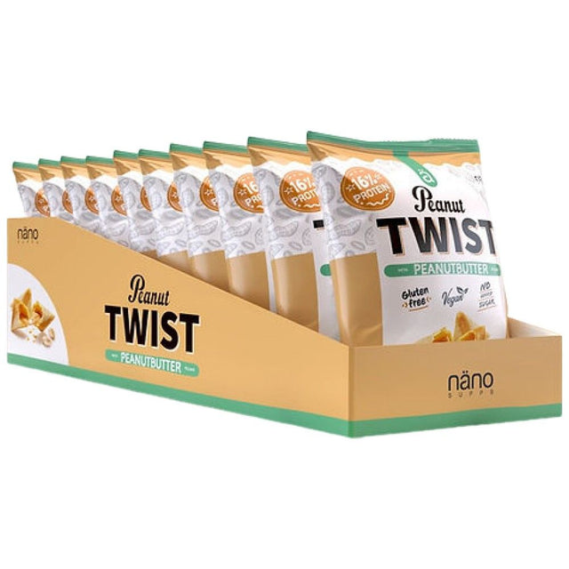 Peanut Twist | No Added Sugar - 10 x 30 грама - Nutra Best Bulgaria