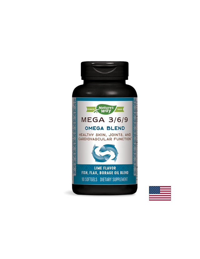 Mega EFA Blend 1350 mg - 90 Гел капсули  Nature’s Way - Nutra Best Bulgaria