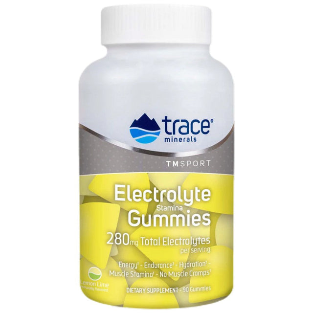Electrolyte Stamina Gummies - 90 желирани бонбони  Trace Minerals - Nutra Best Bulgaria