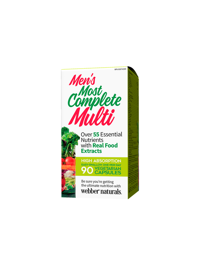 Мултивитамин за мъже - Мen’s Most Complete Multi, 90 V капсули Webber Naturals  Webber Naturals - Nutra Best Bulgaria