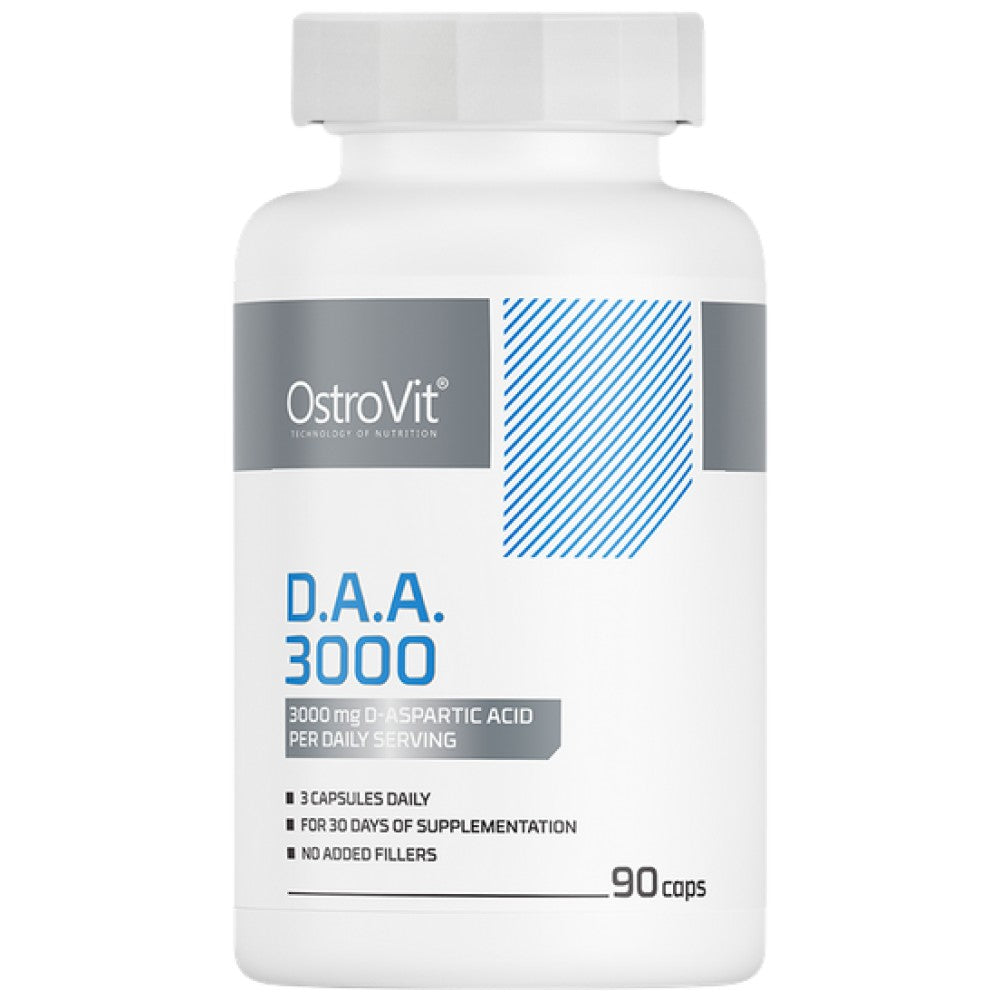 DAA 3000 | D-Aspartic Acid Caps 90 капсули - Nutra Best Bulgaria