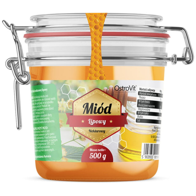 Natural Linden Honey / Натурален липов пчелен мед 500 грама  OstroVit - Nutra Best Bulgaria