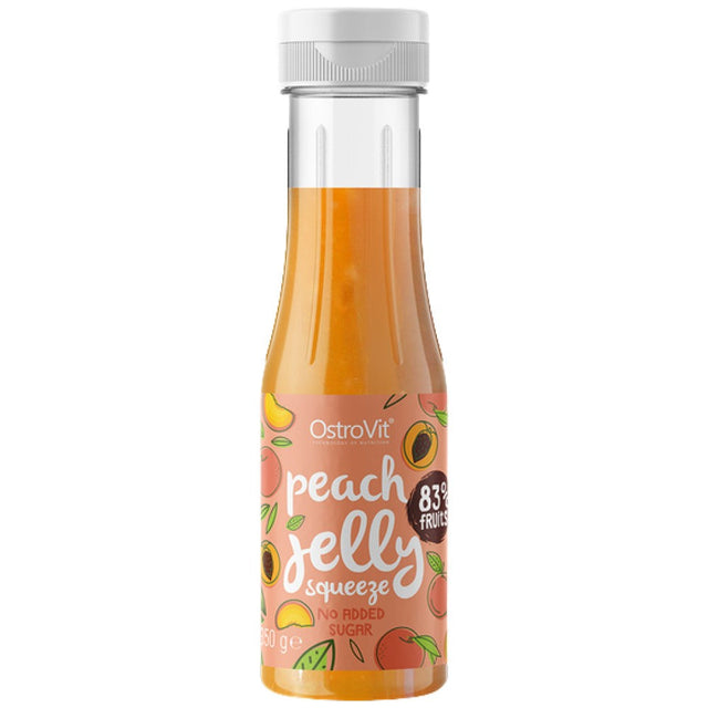 Peach 83% Jelly Squeeze | No Added Sugar 350 мл  OstroVit - Nutra Best Bulgaria