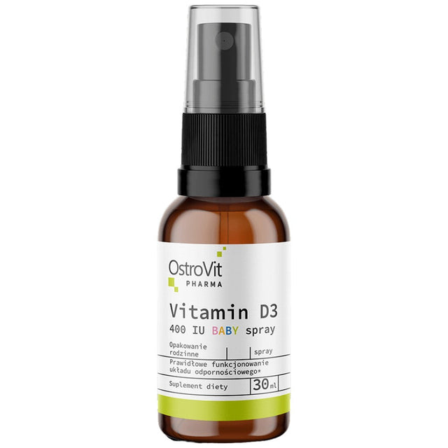 Vitamin D3 400 IU | Baby Spray 30 мл - Nutra Best Bulgaria