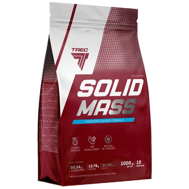 Solid Mass | Hardcore Gainer Formula - 1000 грама - Nutra Best Bulgaria