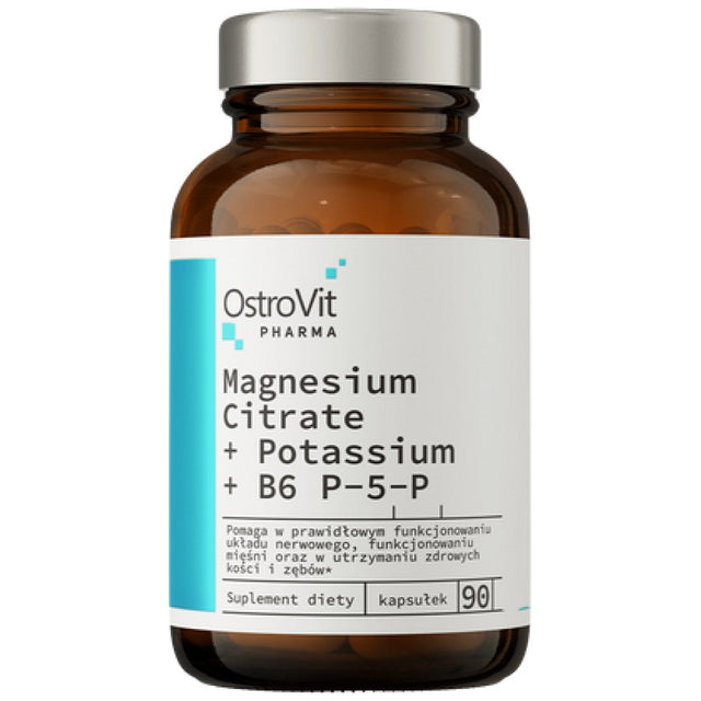 Magnesium Citrate + Potassium + B6 P-5-P 90 капсули - Nutra Best Bulgaria