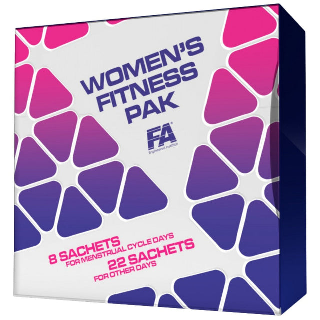 Women's Fitness Pak | Complete Multivitamin Formula for Menstrual Cycle Days - 22 + 8 Пакета - Nutra Best Bulgaria