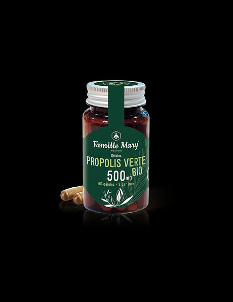 Propolis Verte BIO / Био зелен прополис 500 mg, 60 капсули Famille Mary - Nutra Best