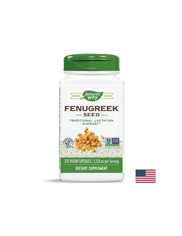 Fenugreek Seed / Сминдух (семена) 610 mg х 320 капсули Nature’s Way  Nature’s Way - Nutra Best Bulgaria