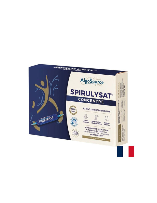 Фикоцианин концентрат от спирулина - Spirulisat® – жизненост и сила, 20 ампули x 10 ml AlgoSource - Nutra Best Bulgaria
