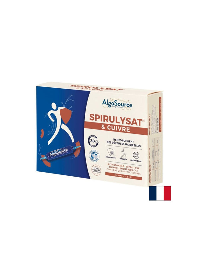 Фикоцианин от спирулина + мед – жизненост и сила - Spirulisat® , 20 ампули x 10 ml AlgoSource - Nutra Best Bulgaria