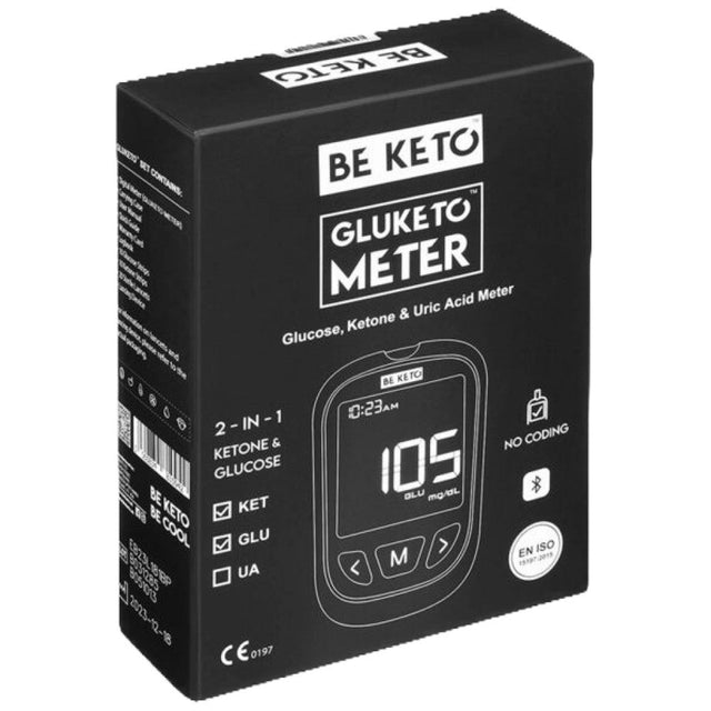 GluKeto Meter – Blood Glucose & Ketone Meter | Starter Pack - Nutra Best Bulgaria