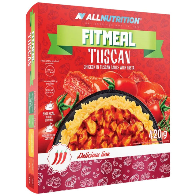 FitMeal Tuscan | Ready-to-eat High-Protein Meal - 420 грама - Nutra Best Bulgaria