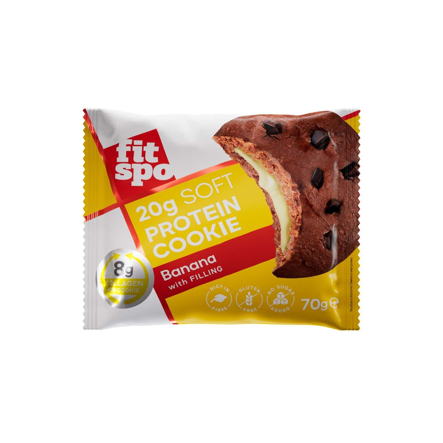 Soft Protein Cookie | with 8g Collagen & No Added Sugar - 70 грама  FitSpo - Nutra Best Bulgaria