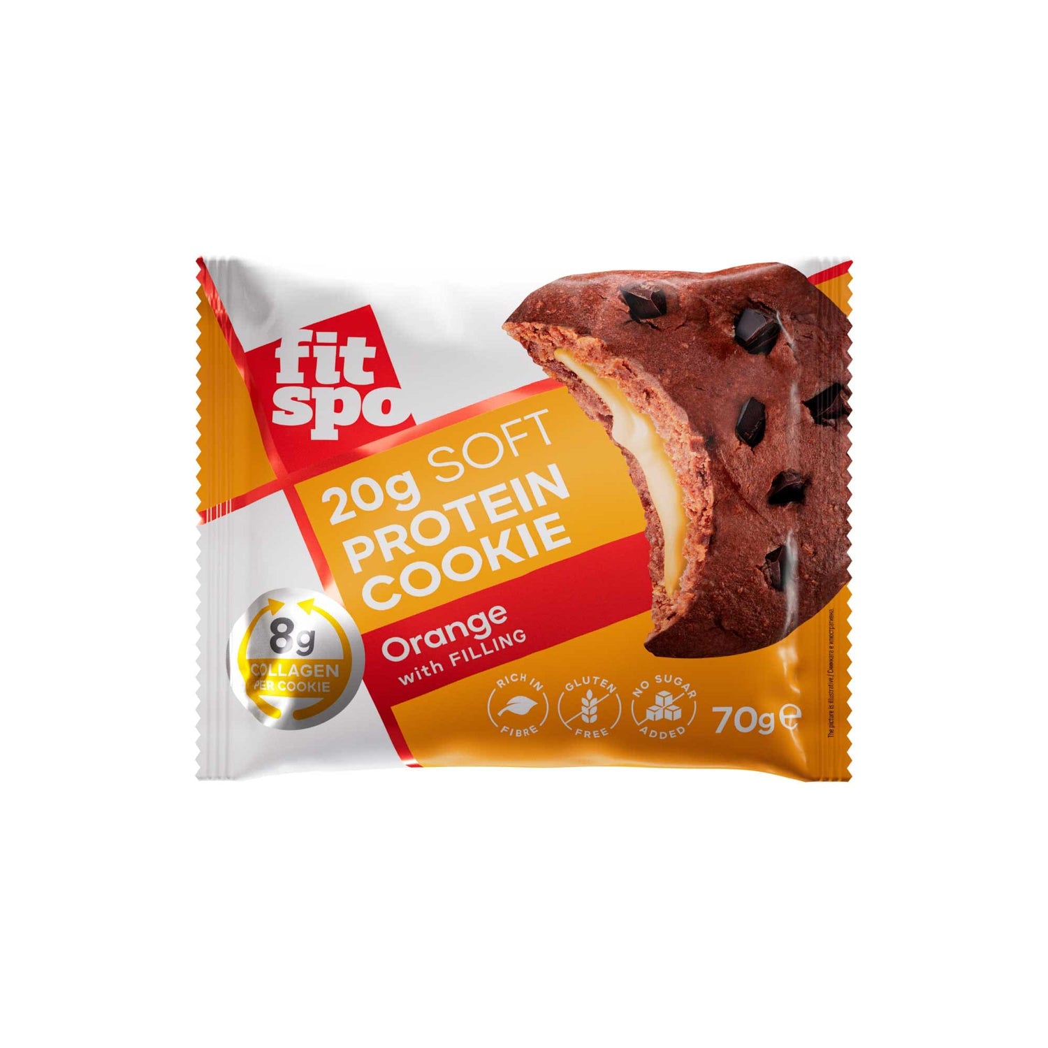 Soft Protein Cookie | with 8g Collagen & No Added Sugar - 70 грама  FitSpo - Nutra Best Bulgaria
