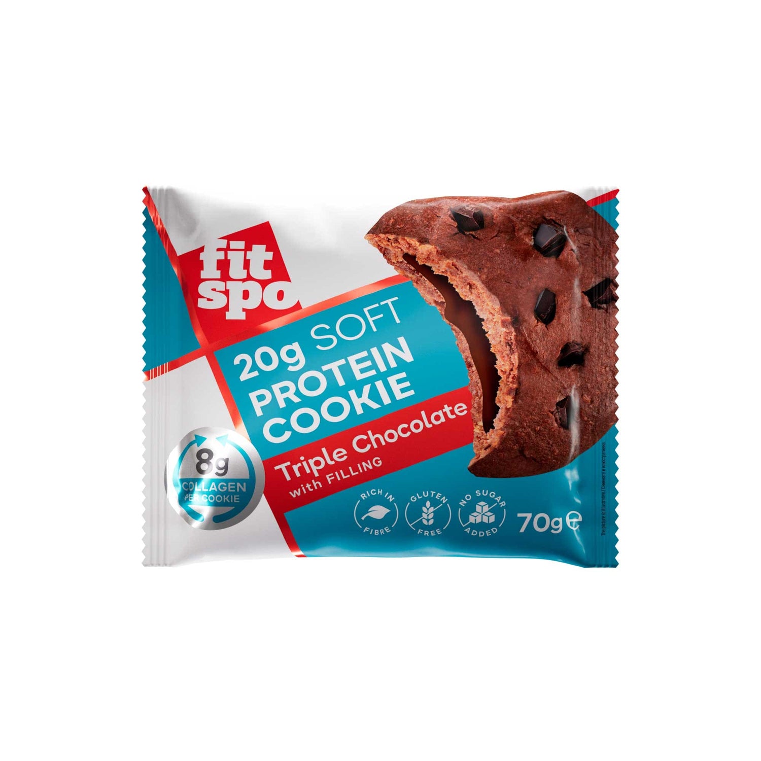 Soft Protein Cookie | with 8g Collagen & No Added Sugar - 70 грама  FitSpo - Nutra Best Bulgaria