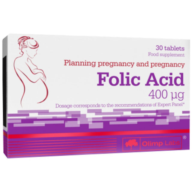 Folic Acid 400 mg - 30 Таблетки - Nutra Best Bulgaria