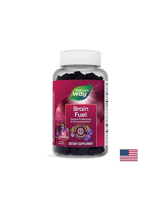 Формула за памет и концентрация - Brain Fuel, 60 желирани таблетки - Nutra Best Bulgaria