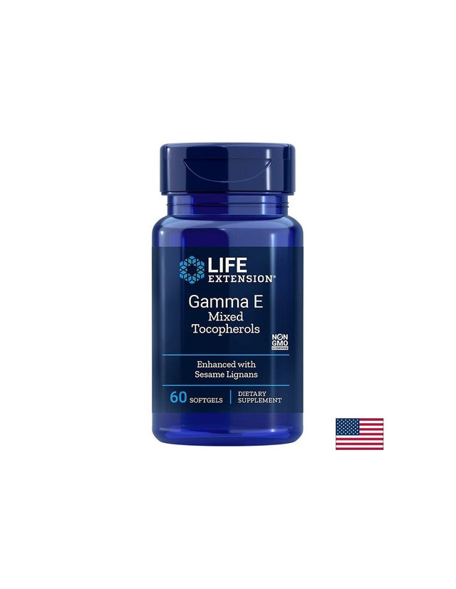 Gamma E Mixed Tocopherols/ Витамин Е ( токофероли микс) х 60 софтгел капсули - Nutra Best Bulgaria