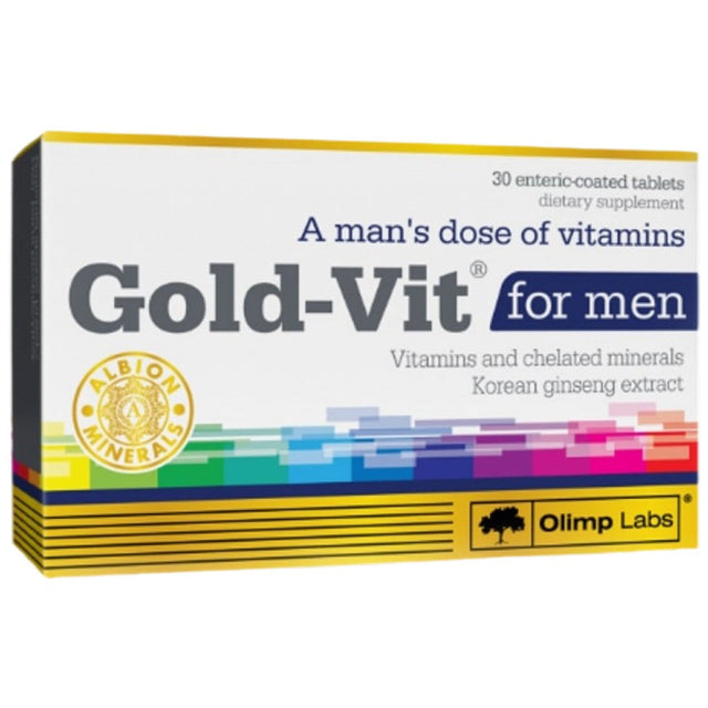 Gold Vit For Men - 30 Таблетки - Nutra Best Bulgaria