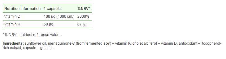 GOLD-Vit D3 + K2 30 капсули  Olimp - Nutra Best Bulgaria