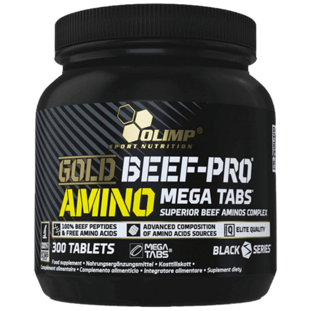 Gold Beef-Pro Amino Mega Tabs - 300 Таблетки - Nutra Best Bulgaria