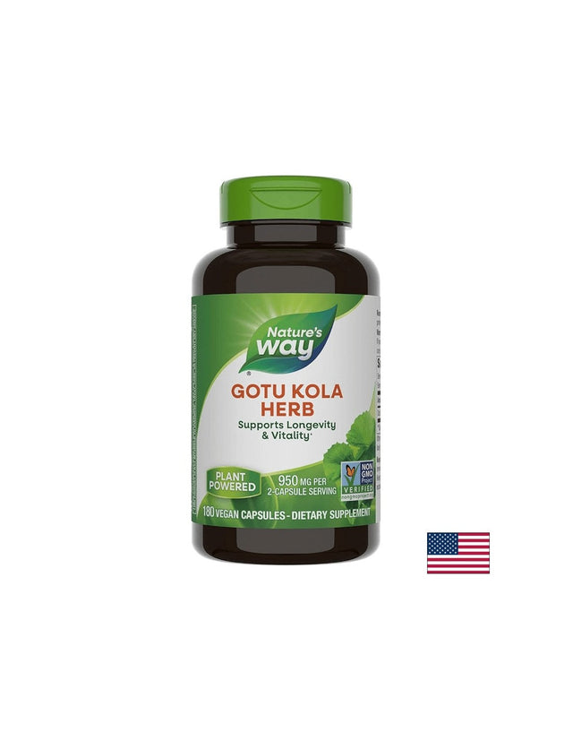 Gotu Kola 475 mg - 180 капсули  Nature’s Way - Nutra Best Bulgaria