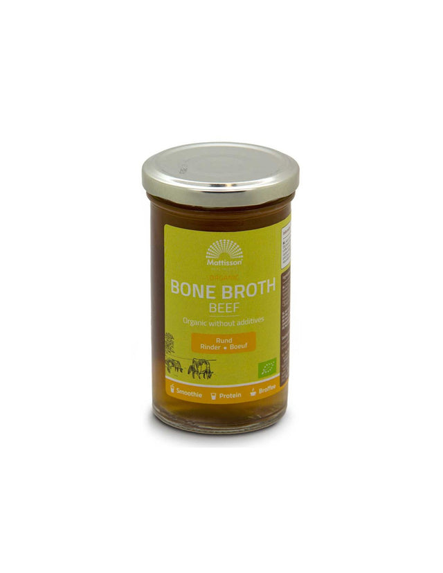 Говежди костен бульон Био, 240 ml Mattisson Healthstyle - Nutra Best Bulgaria