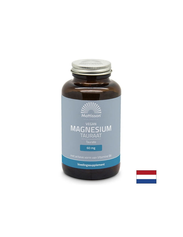 Грижа за мускулите и сърцето - Магнезий (таурат), 120 капсули Mattisson Healthstyle - Nutra Best Bulgaria