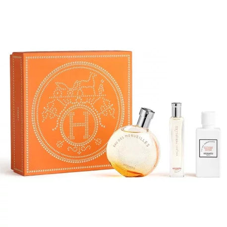 Hermes Eau Des Merveilles EDT 50 ml + BL 40 ml + EDP 15 ml - Nutra Best Bulgaria