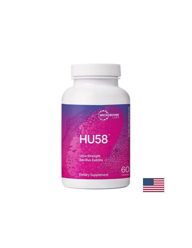 HU58™ – Научно проучен пробиотичен щам за чревен баланс и имунна модулация, 100 mg, 60 капсули  Microbiome Labs - Nutra Best Bulgaria