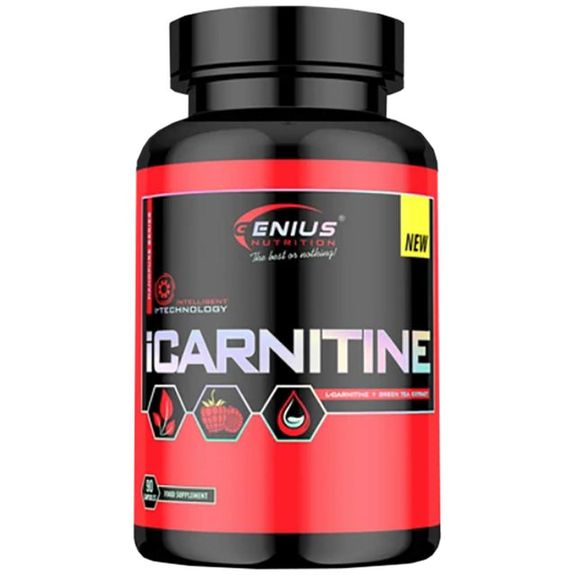 iCarnitine - 90 капсули  Genius Nutrition - Nutra Best Bulgaria