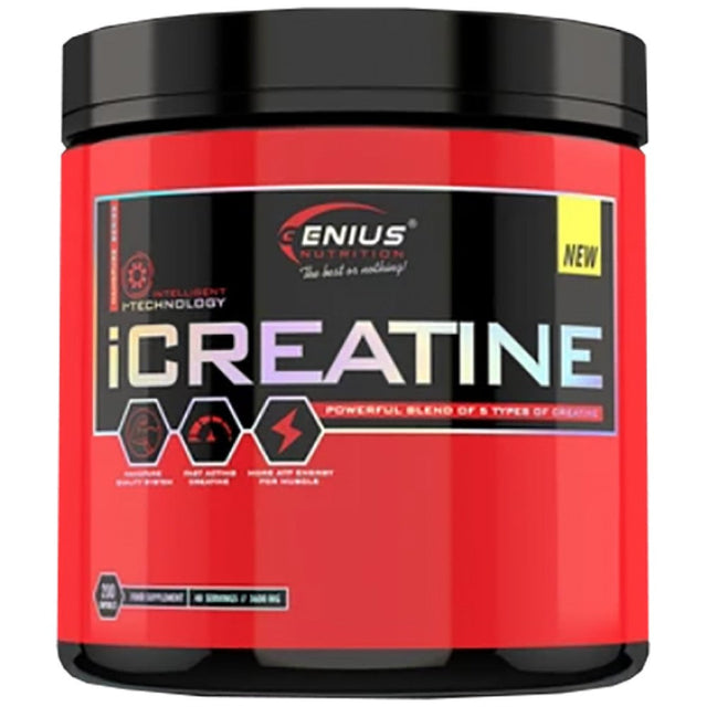 iCreatine - 200 капсули  Genius Nutrition - Nutra Best Bulgaria